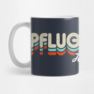 Retro Pflugerville Texas Mug